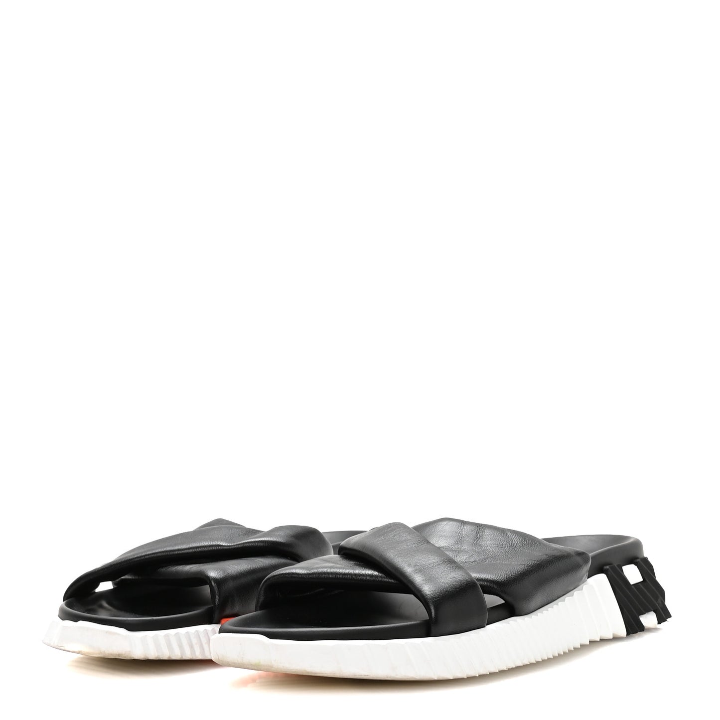 Nappa Womens Infra Sandals 38.5 Black
