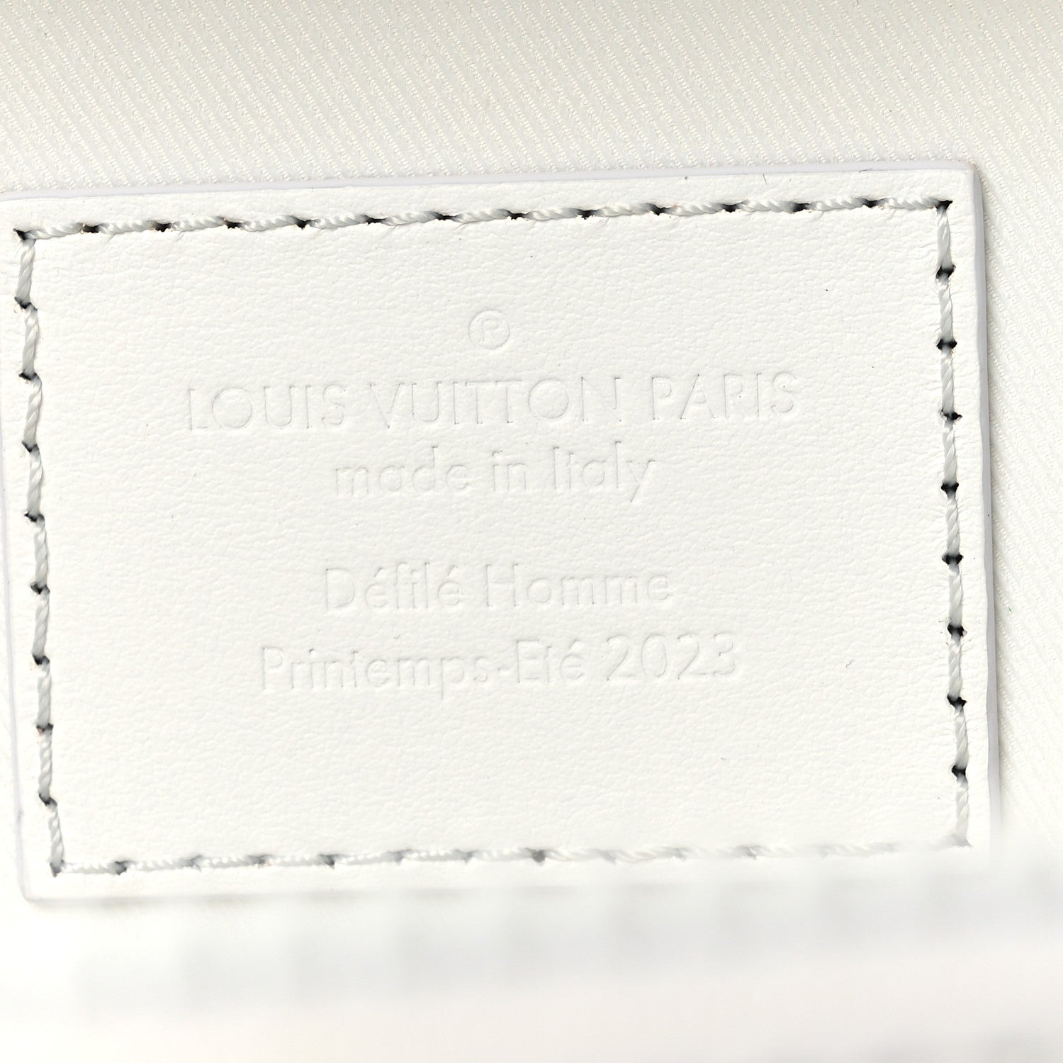 Louis Vuitton Calfskin LV Ornament Soft Trunk Optic White 6 of 10