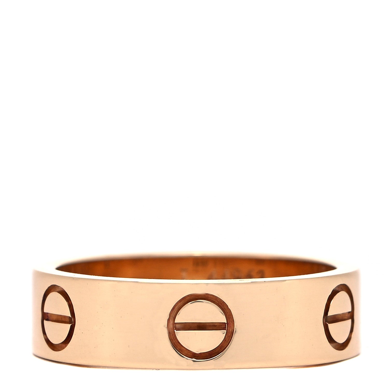 Cartier 18K Yellow Gold 5.5mm LOVE Ring 55 7.25 1 of 4