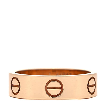 Cartier 18K Yellow Gold 5.5mm LOVE Ring 55 7.25 1 of 4