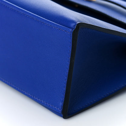 Hermes Swift Kelly Pochette Clutch Bleu Electrique 10 of 11