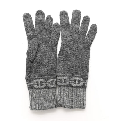 Hermes Cashmere Heaven Gloves S Charbon Flanelle 2 of 4