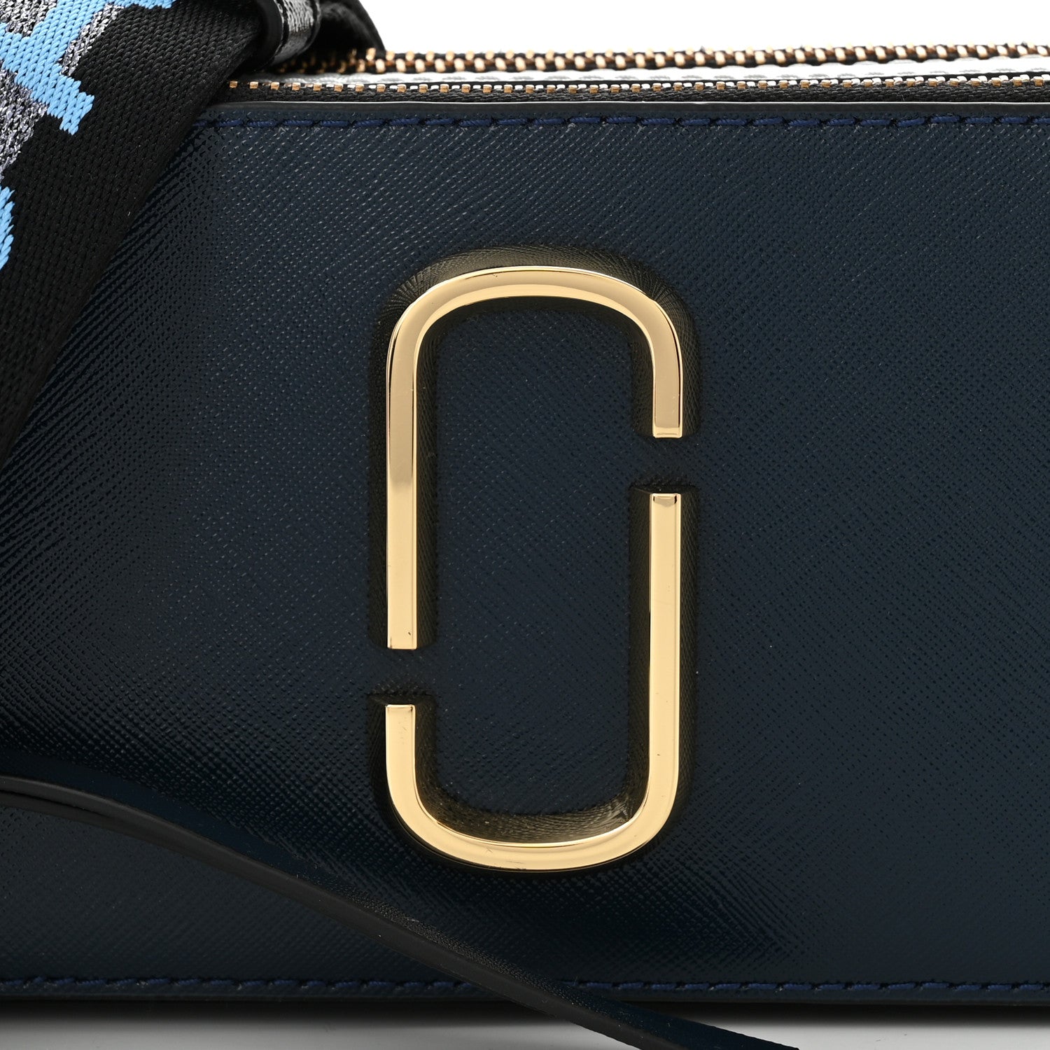 Marc Jacobs Metallic Saffiano Glitter Small Snapshot Camera Bag Blue Sea 10 of 13