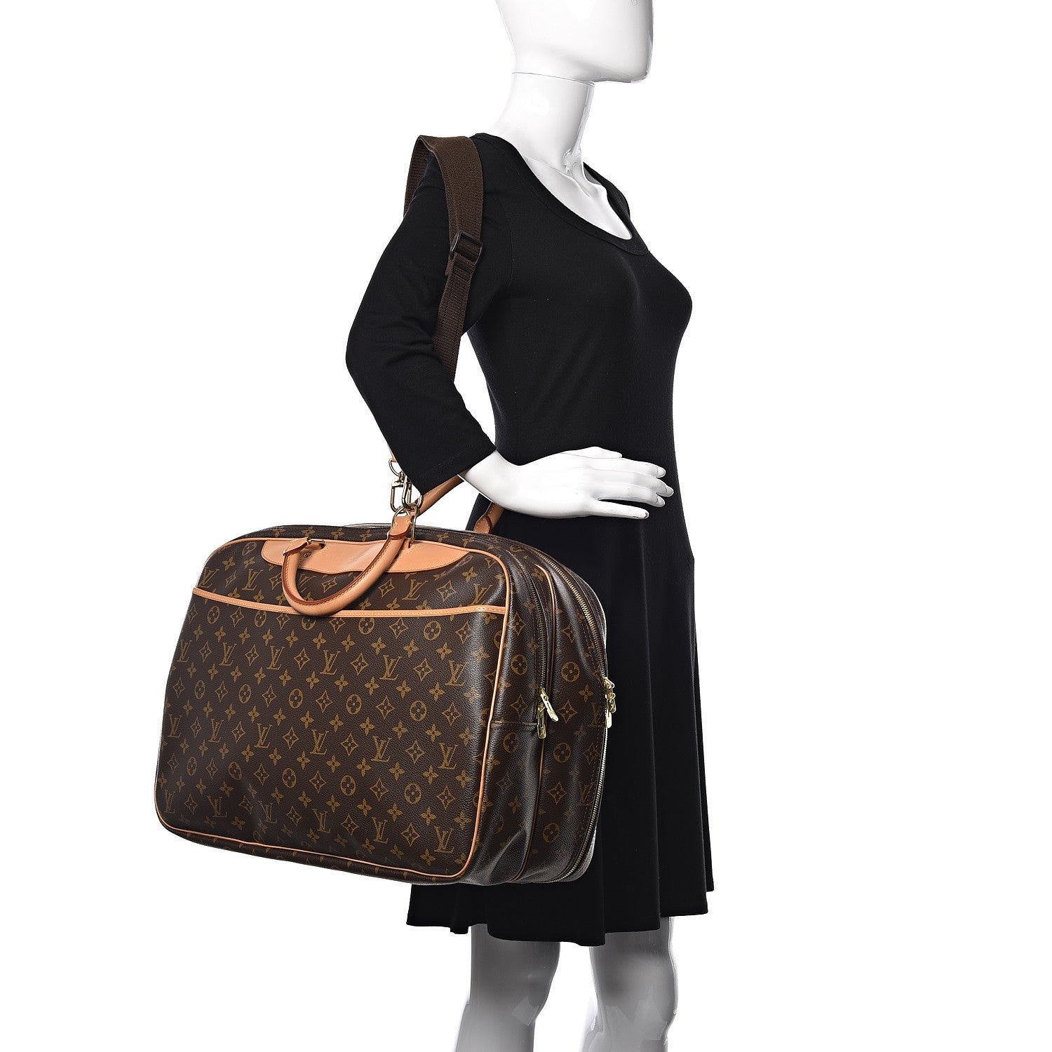 Louis Vuitton Monogram Alize 2 Compartment Luggage Travel Bag 2 of 15