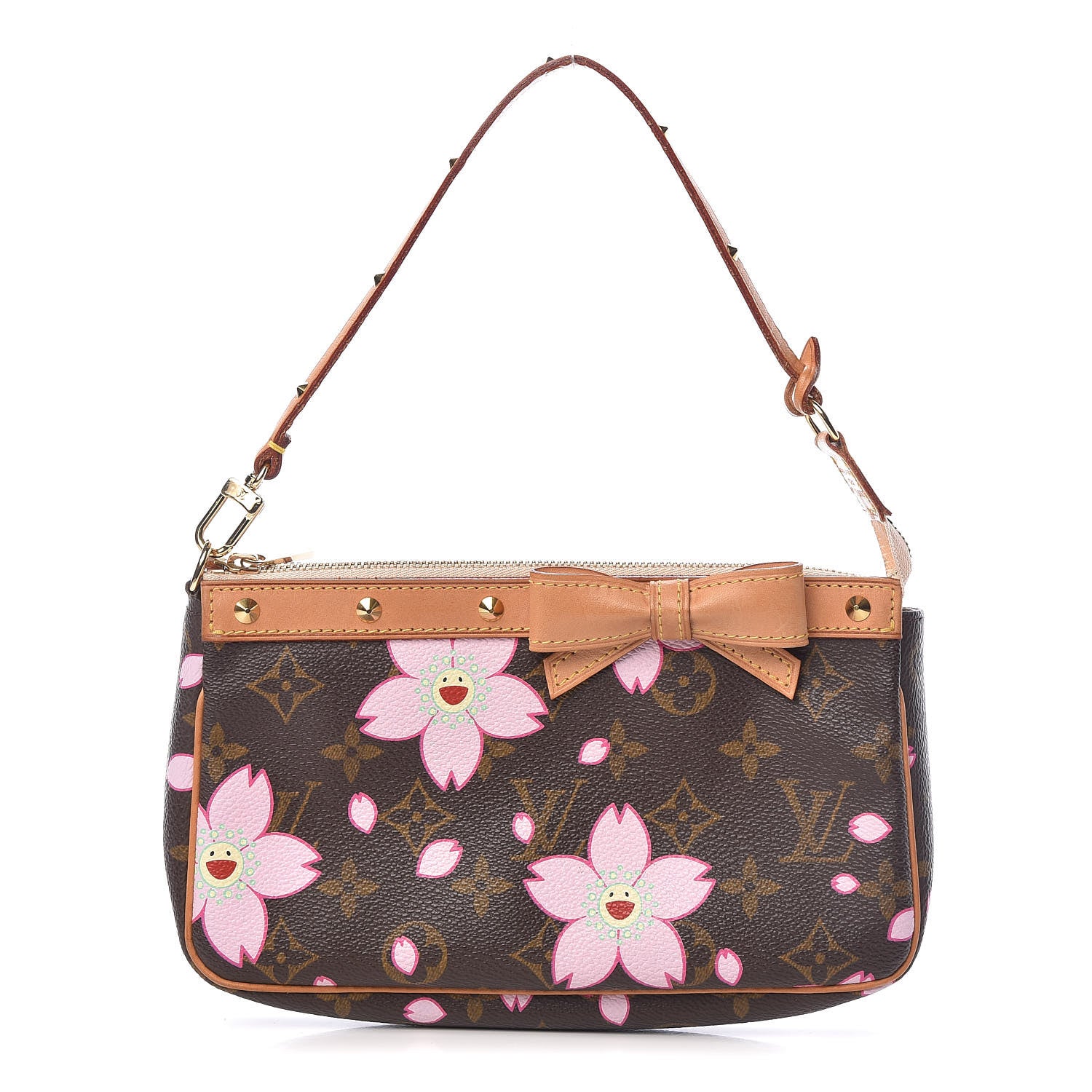 Louis Vuitton Monogram Cherry Blossom Pochette Accessories Brown 1 of 11