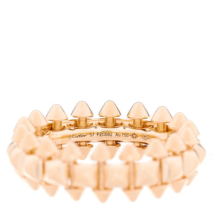 Cartier 18K Pink Gold MM Clash De Cartier Ring 57 8 4 of 5