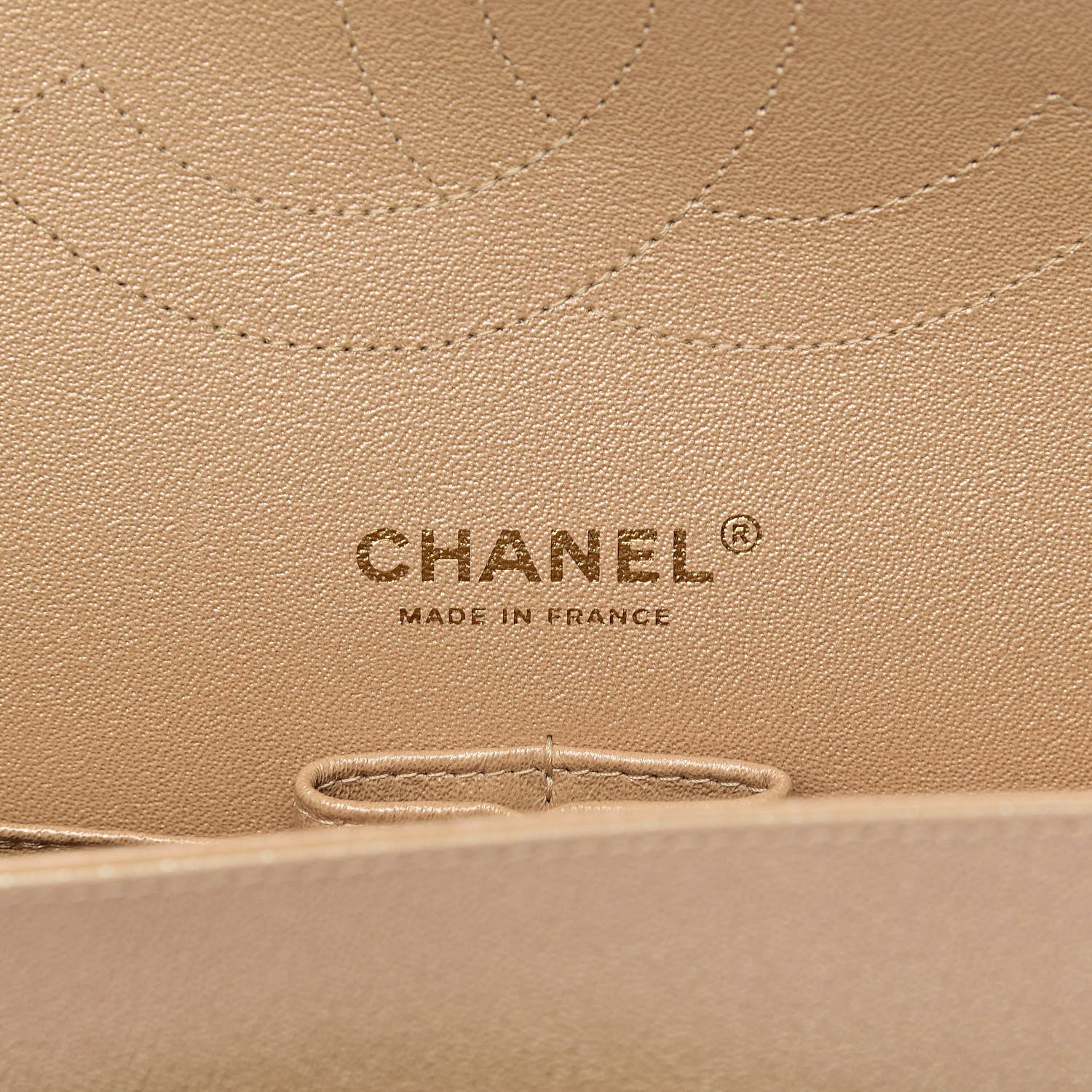 Chanel Iridescent Caviar Quilted Jumbo Double Flap Beige 6 of 10