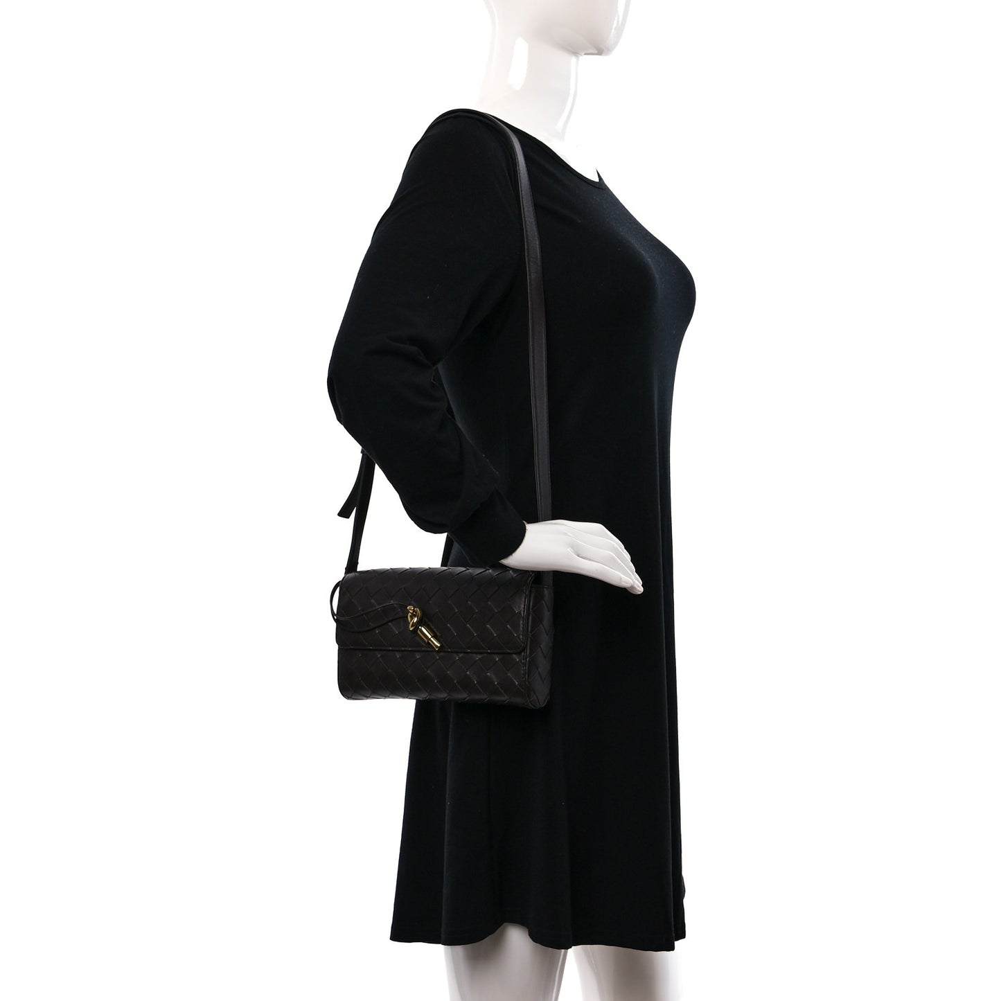 Nappa Intrecciato Andiamo Shoulder Bag Fondant