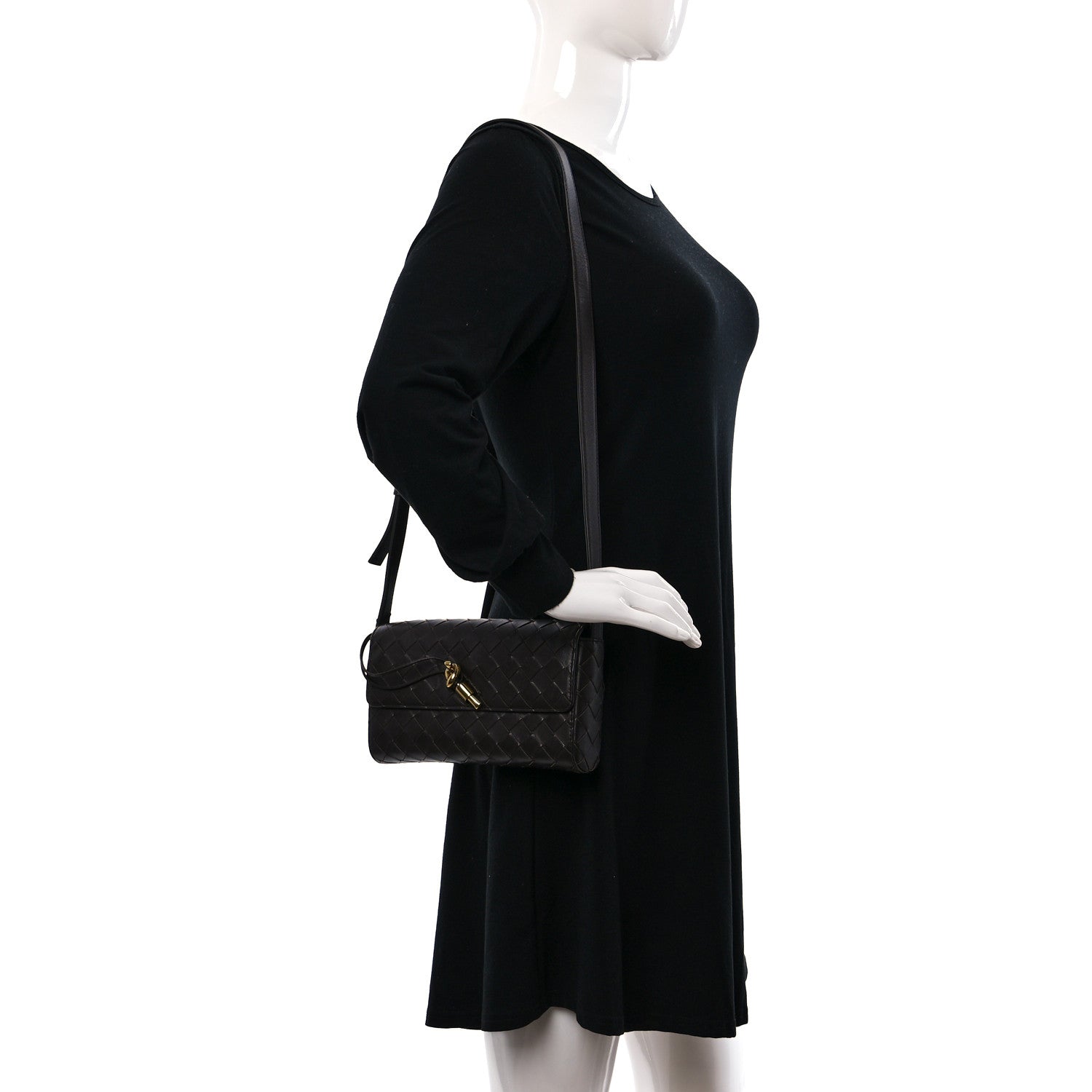 Bottega Veneta Nappa Intrecciato Andiamo Shoulder Bag Fondant 2 of 9