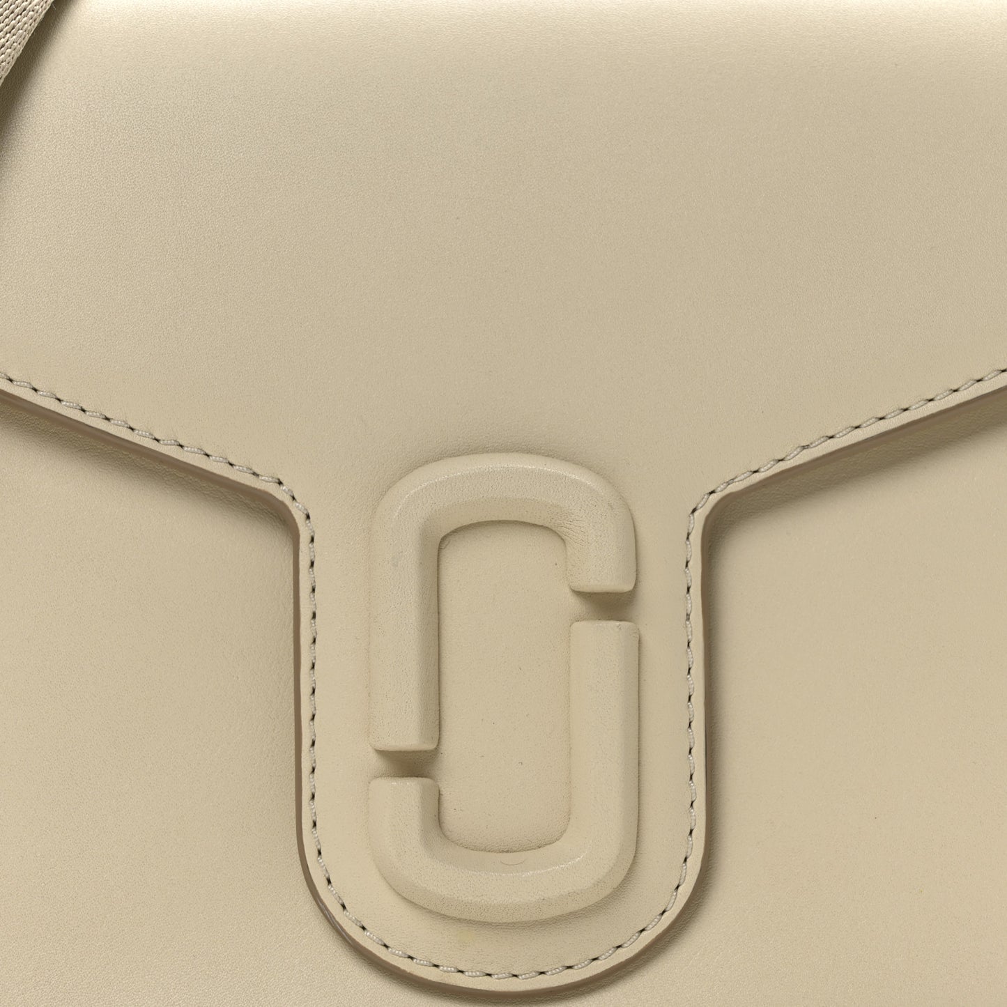 Calfskin Large The Covered J Marc Saddle Bag Cloud White