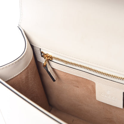 Gucci Calfskin Small Sylvie Shoulder Bag White 9 of 9