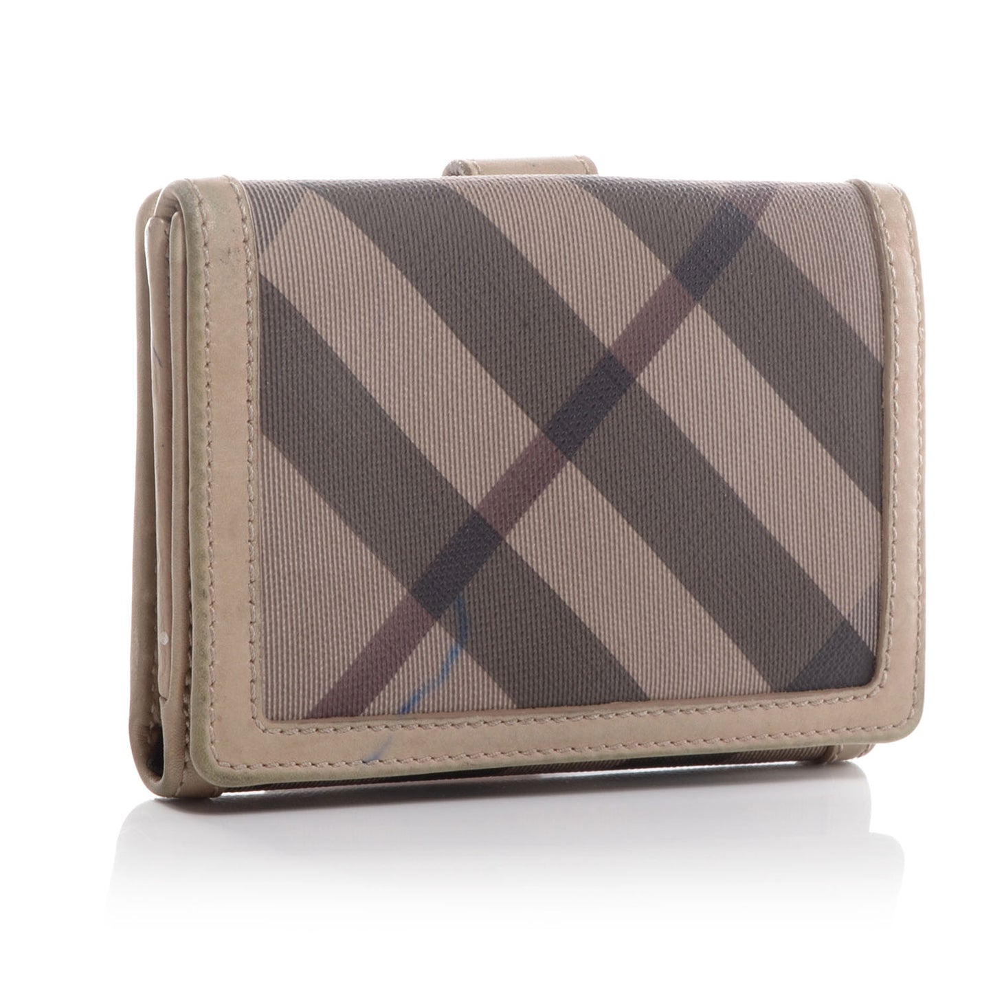 Smoked Check Compact Wallet