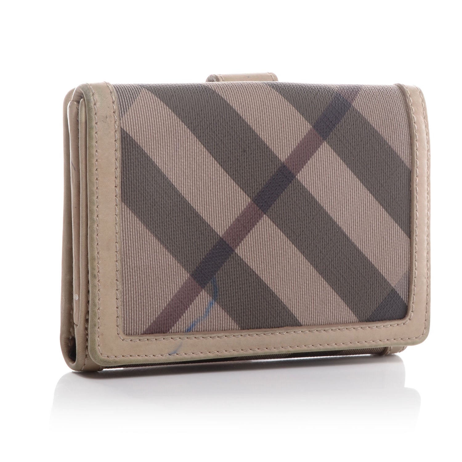 Burberry Smoked Check Compact Wallet 3 of 8