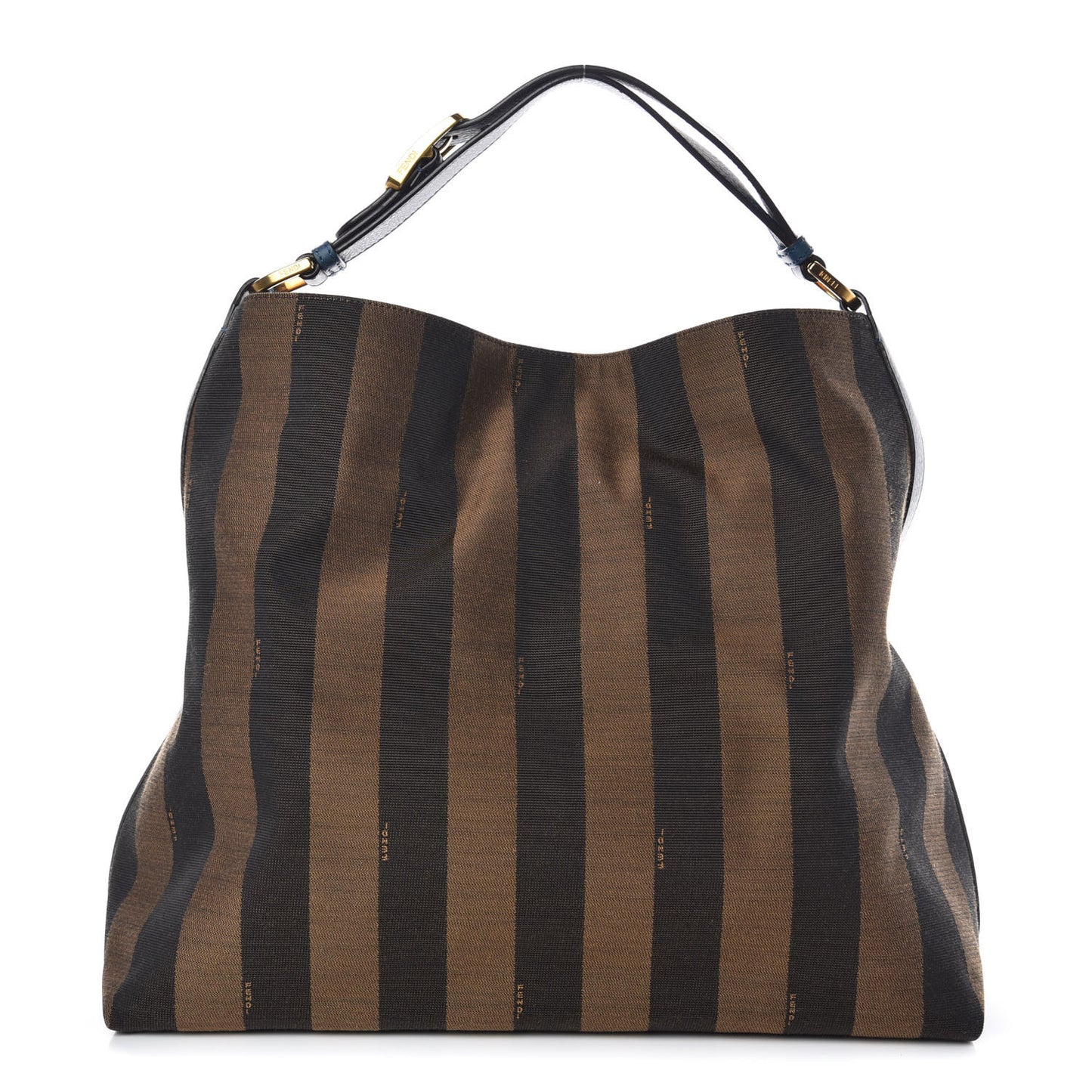 Pequin Vitello Large Hobo Tobacco Petrolio