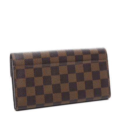 Louis Vuitton Damier Ebene Sarah Wallet NM 2 of 8