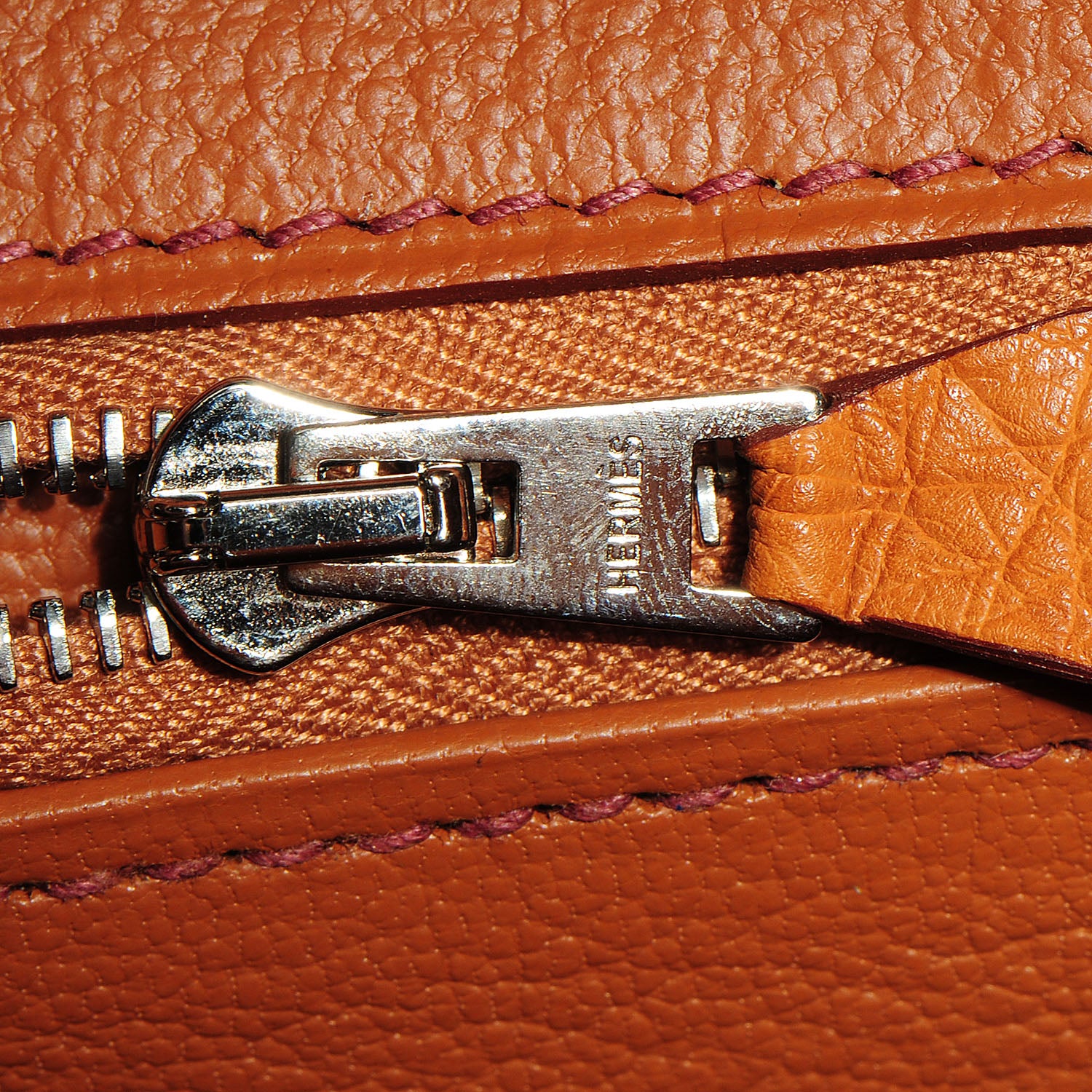 Hermes Ostrich Birkin 30 Cognac 23 of 29