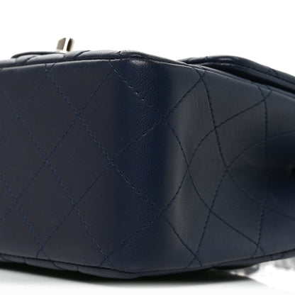 Chanel Lambskin Quilted Mini Square Flap Navy 10 of 10
