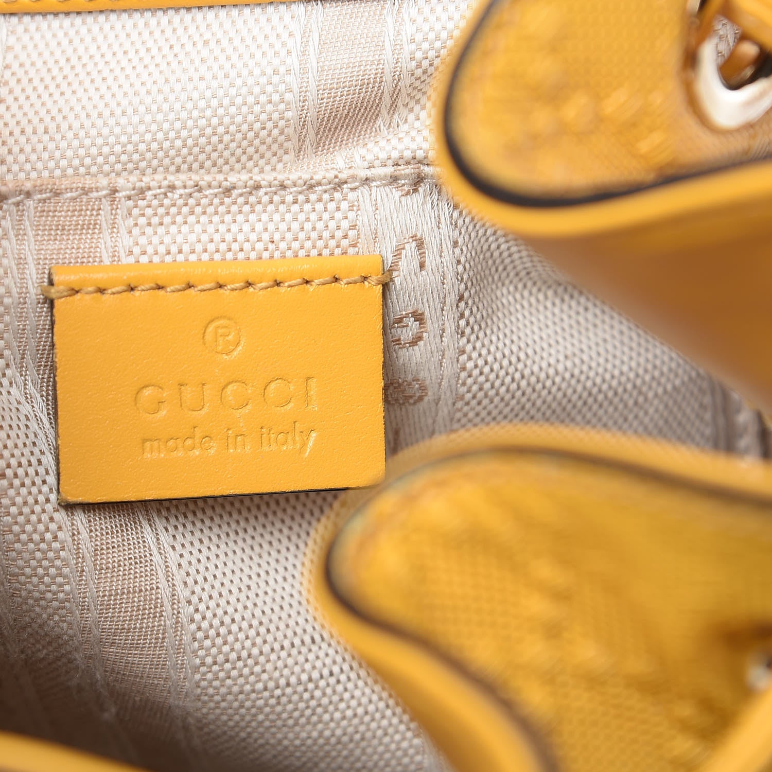 Gucci Hilary Lux Bright Diamante Small Bucket Bag Bumblebee 6 of 16