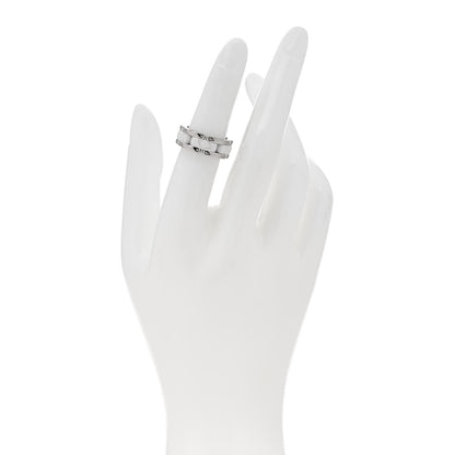 Chanel 18K White Gold Ceramic Small Ultra Ring 48 4.5 2 of 5