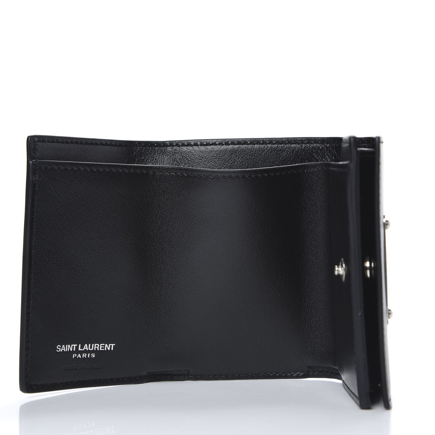 Saint Laurent Smooth Calfskin Business Card Case Black 5 of 7