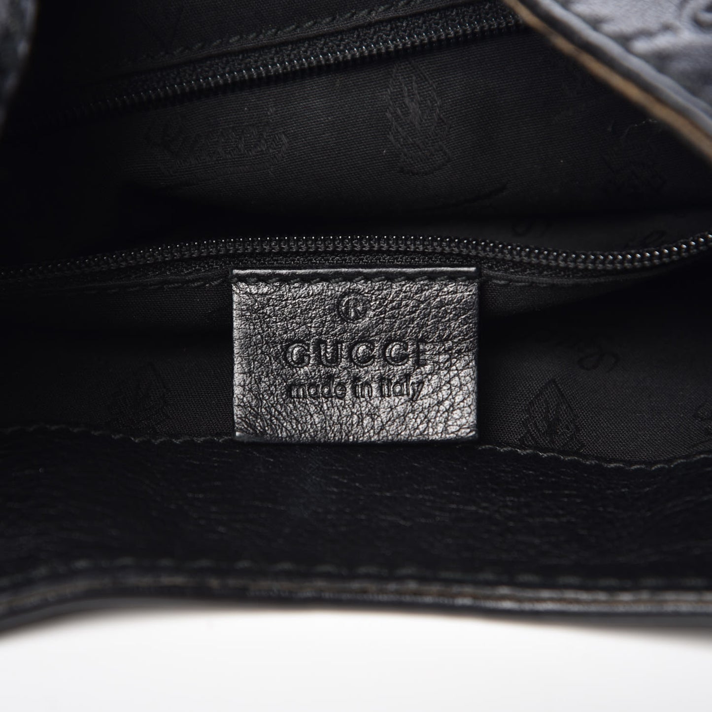 Guccissima Medium New Ladies Web Hobo Black