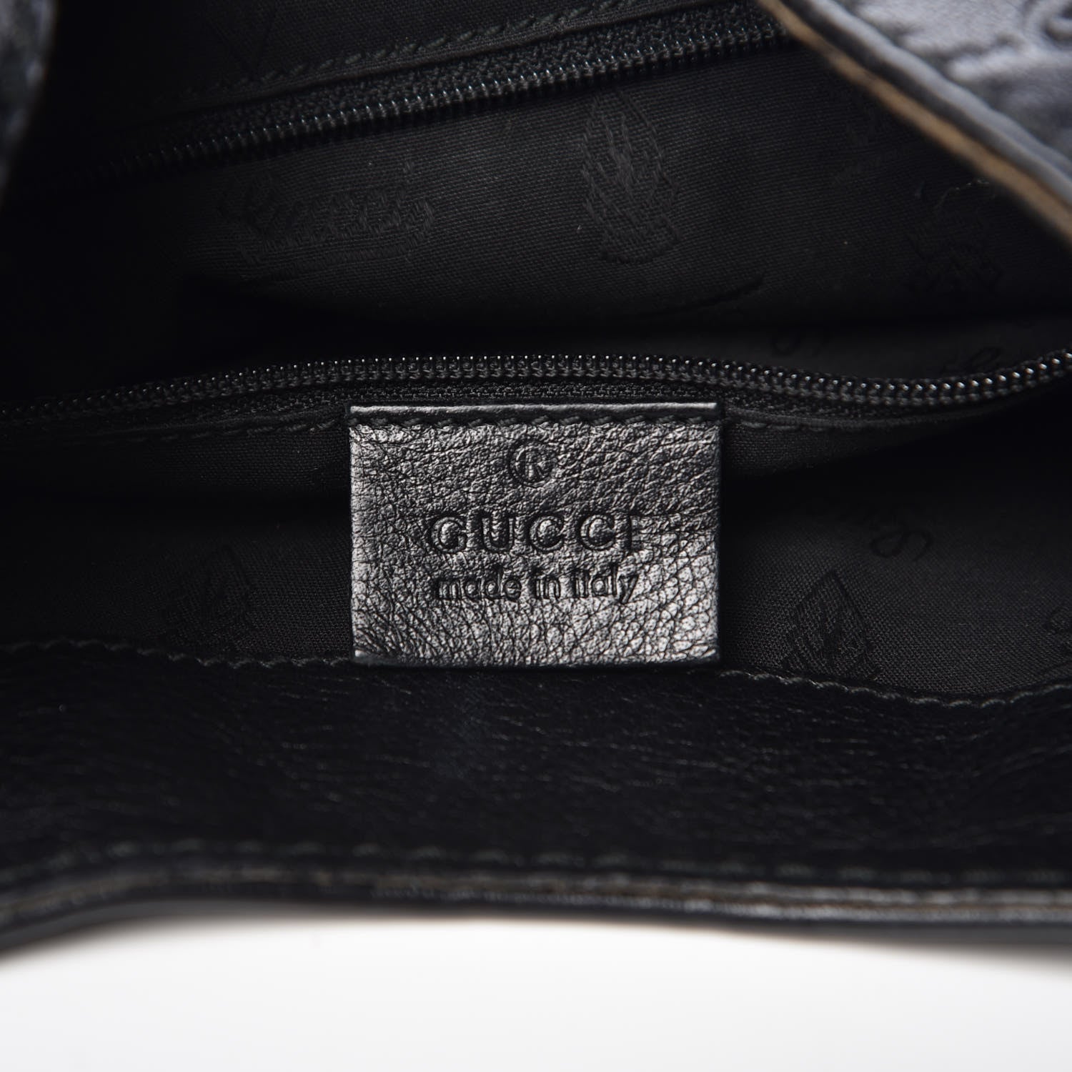 Gucci Guccissima Medium New Ladies Web Hobo Black 8 of 9