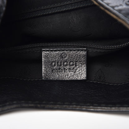 Gucci Guccissima Medium New Ladies Web Hobo Black 8 of 9