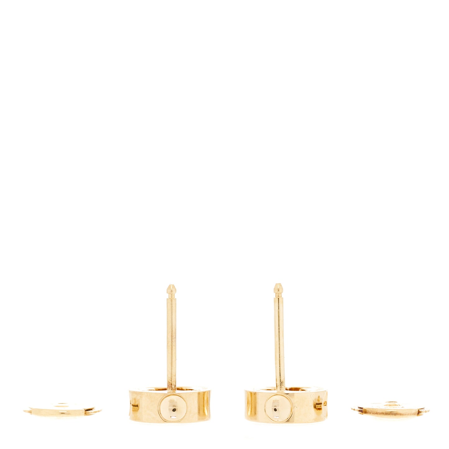 18K Yellow Gold Empreinte Ear Studs Earrings