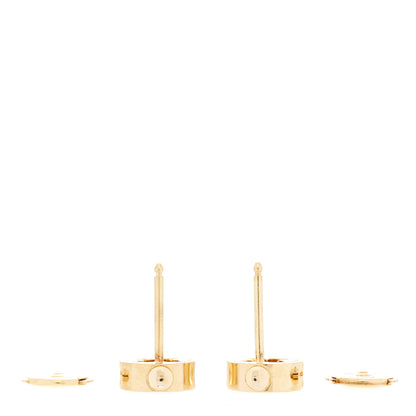 Louis Vuitton 18K Yellow Gold Empreinte Ear Studs Earrings 3 of 5