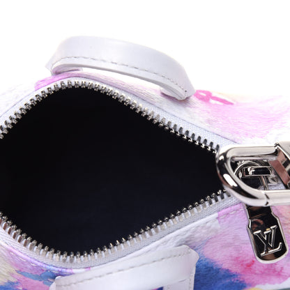 Louis Vuitton Monogram Watercolor Mini Keepall Bag Charm Key Holder Multicolor 6 of 9