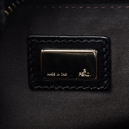 Fendi Zucchino Cuoio Small Chef Pocket Shoulder Bag Black 6 of 7