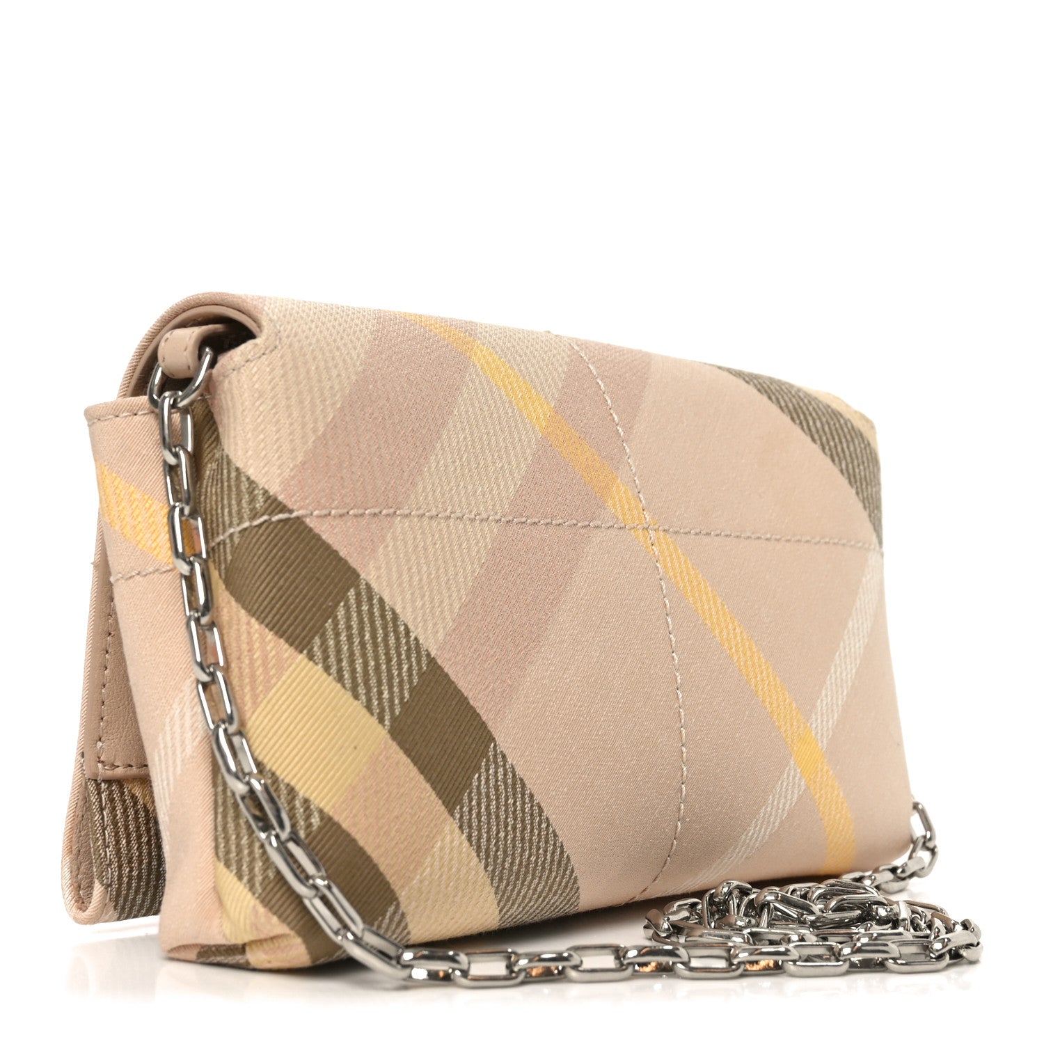 Burberry Jacquard Check Soft Snip Mini Chain Bag Teacup 3 of 9