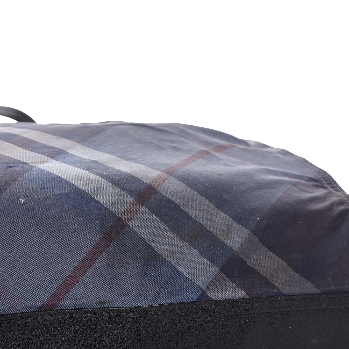 Nylon Nova Check Buckleigh Packable Tote Navy Blue