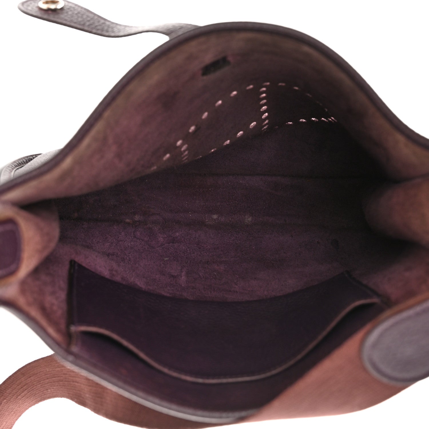 Hermes Taurillon Clemence Evelyne PM Raisin 4 of 12
