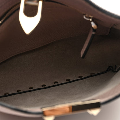 Valentino Garavani Pebbled Calfskin Mini Rockstud Flip-Lock Messenger Bag Poudre 5 of 9