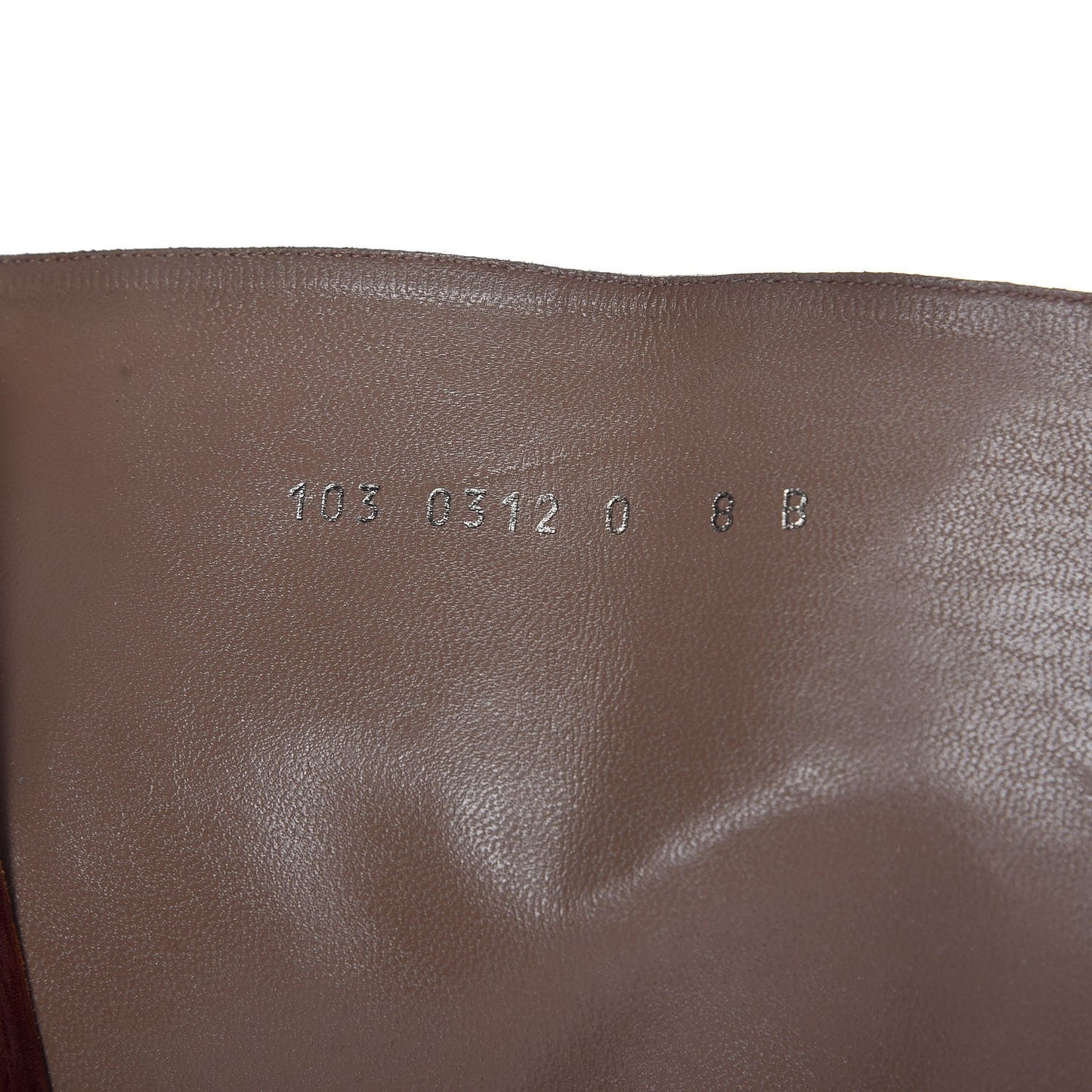 Stivale Calfskin Shade Pointed Toe Knee High Boots 8 Rosewood