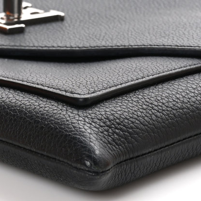 Louis Vuitton LOUIS VUITTON Soft Calfskin My Lockme Chain Pochette Black 8 of 10