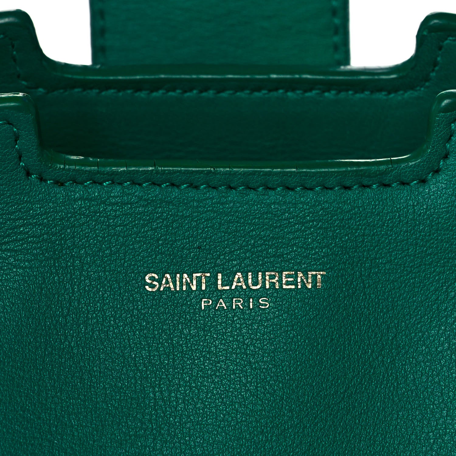 Saint Laurent Calfskin Medium Classic Y Cabas Green 7 of 16