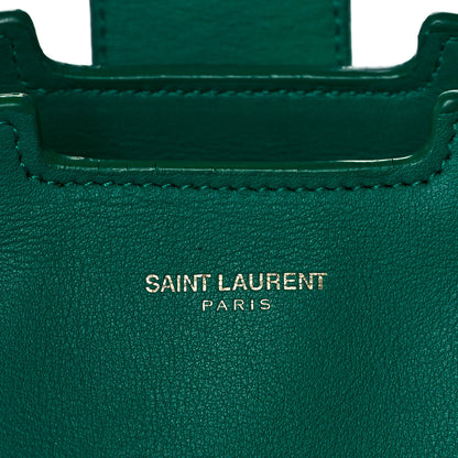 Saint Laurent Calfskin Medium Classic Y Cabas Green 7 of 16