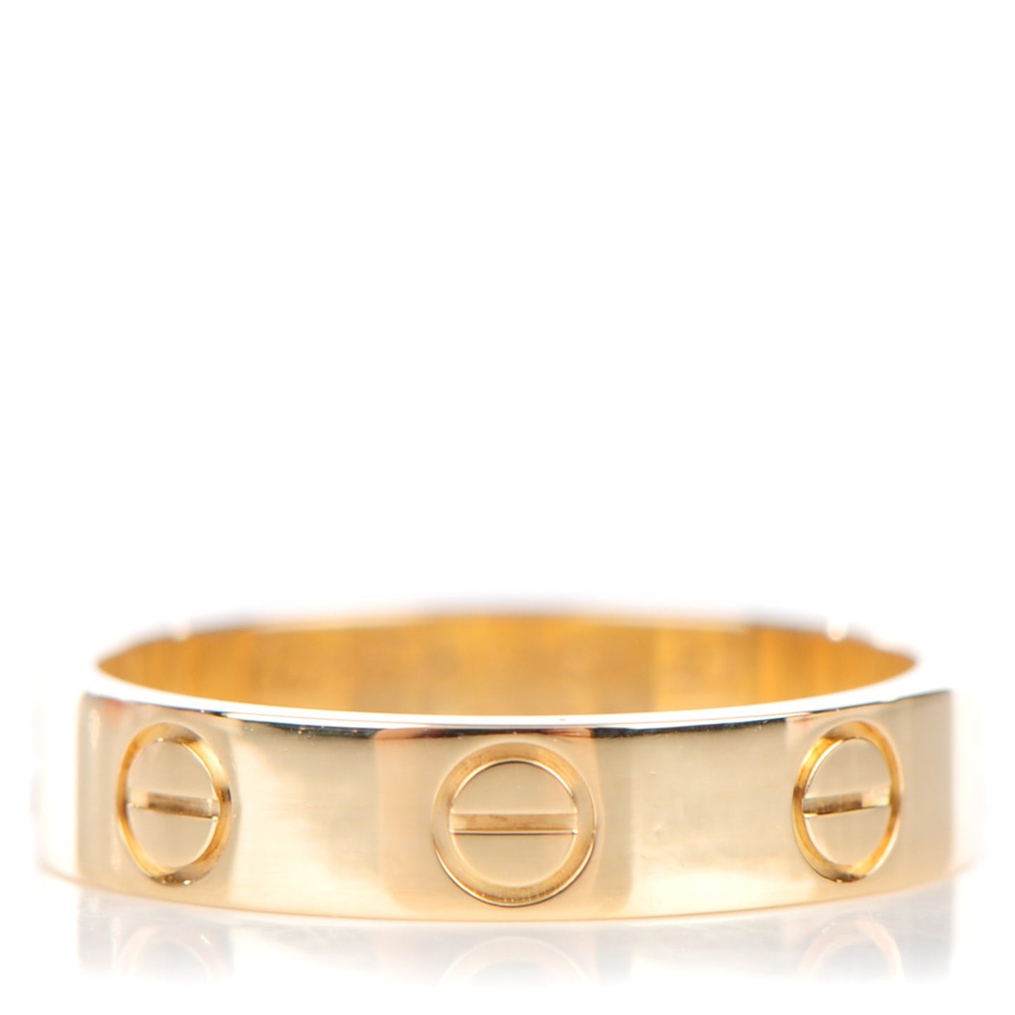 18K Yellow Gold 4mm LOVE Wedding Band Ring 47 4