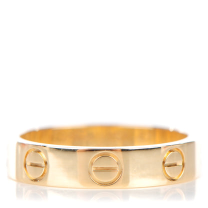 Cartier 18K Yellow Gold 4mm LOVE Wedding Band Ring 47 4 1 of 4