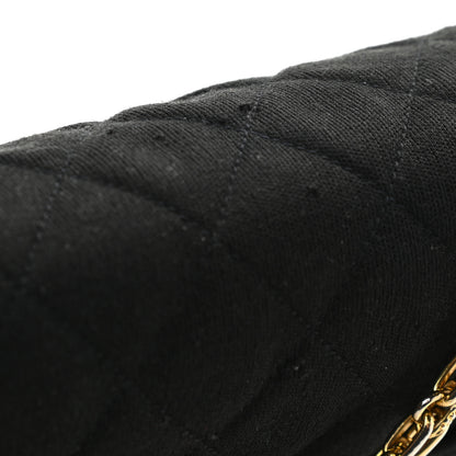 Chanel Jersey Quilted Medium Bijoux Chain Double Flap Black 14 of 14