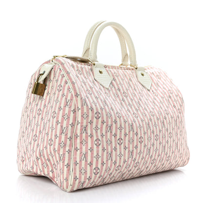 Louis Vuitton Mini Lin Croisette Speedy 30 Rouge 3 of 10