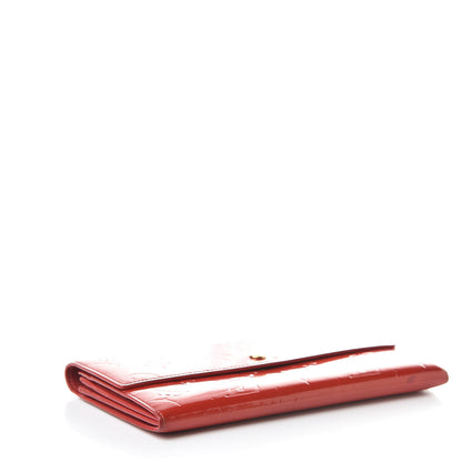 Louis Vuitton Vernis Sarah Wallet Rouge 4 of 14