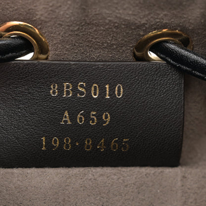 Fendi Vitello Liberty F is Fendi Bi-Color FF 1974 Embossed Mini Mon Tresor Bucket Bag Maya Black 7 of 11