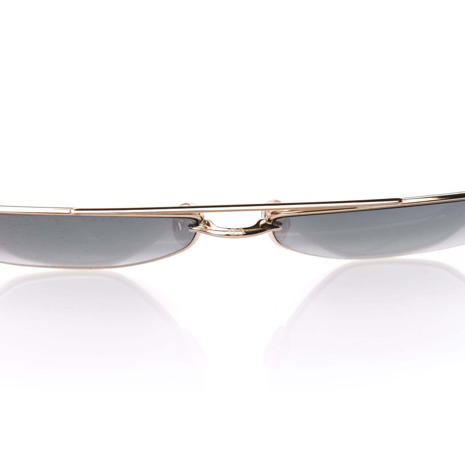Christian Dior Clan 2 Aviator Sunglasses Black Gold 7 of 8