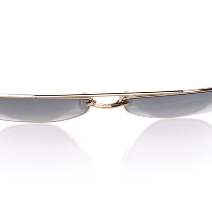 Christian Dior Clan 2 Aviator Sunglasses Black Gold 7 of 8