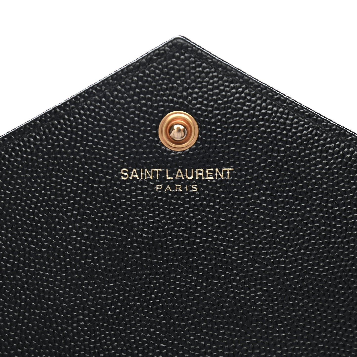 Grain De Poudre Matelasse Chevron Monogram Chain Wallet Black