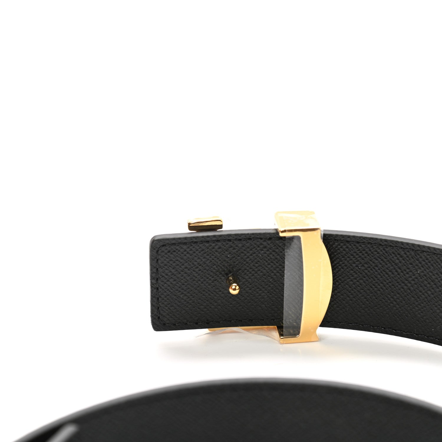 Louis Vuitton Calfskin Monogram 30mm LV Initiales Reversible Belt 80 32 Black 4 of 7