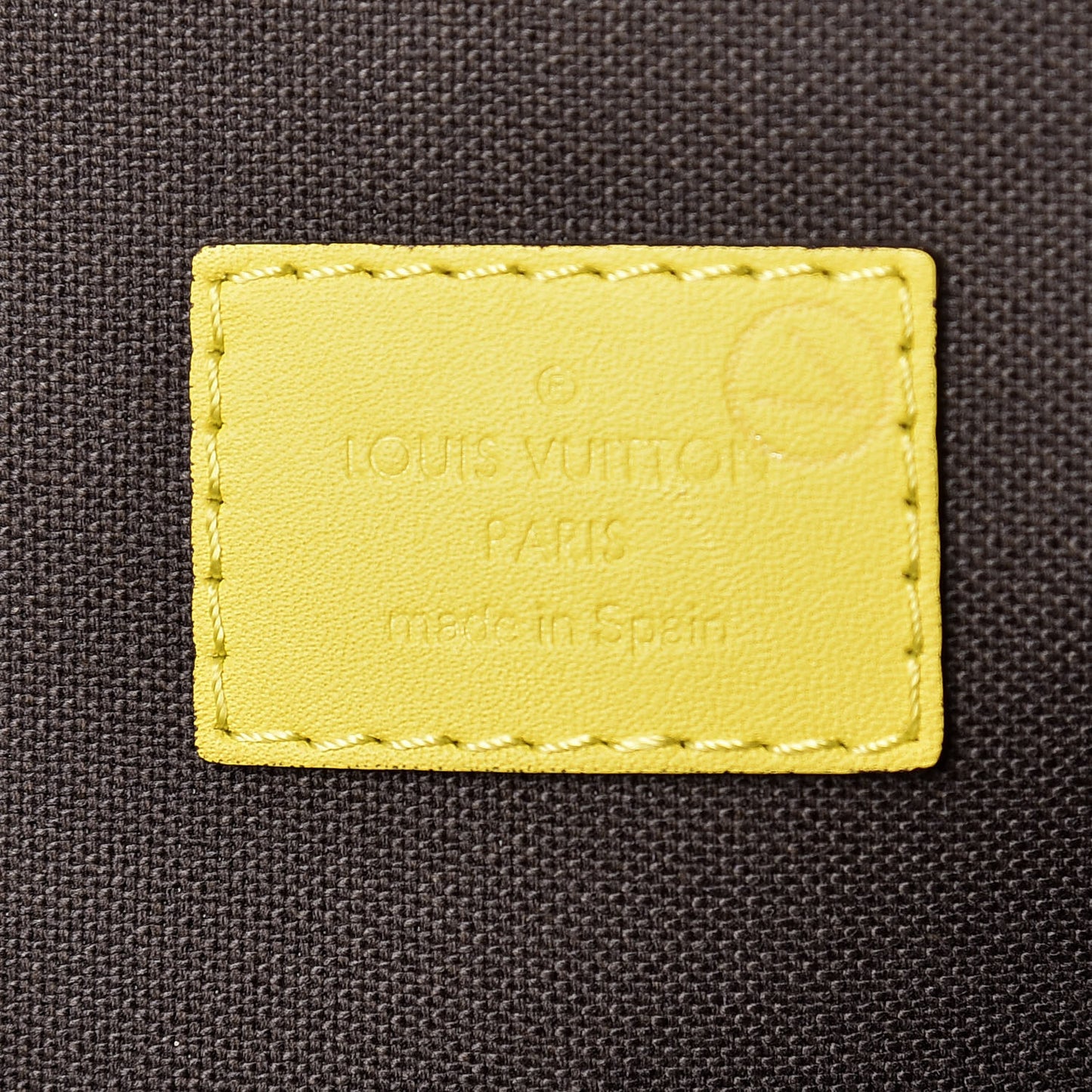 Damier Infini Porte-Documents Vert Acide